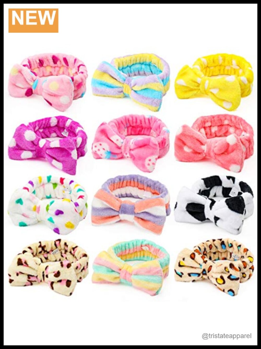 12 Pack Spa Headband for Women Makeup Headband for Washing Face